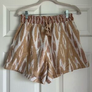 Aerie Jacquard Cotton High Waisted Shorts